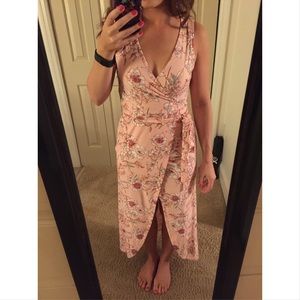 Floral Maxi Wrap Dress
